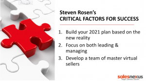3rd Critical Factor for Success: Develop a team of master virtual sellers