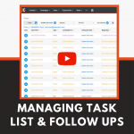 Managing Task List & Follow Ups