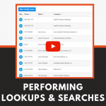 Performing Lookups and Searches