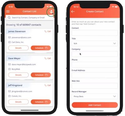 add contacts image