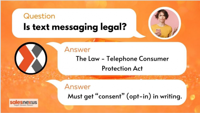 is text messaging legal?