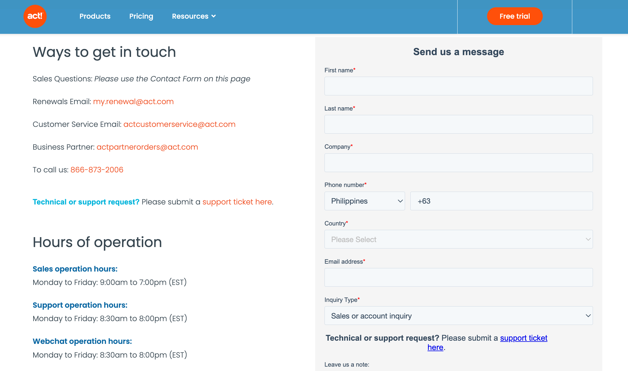 act! crm vs salesforce